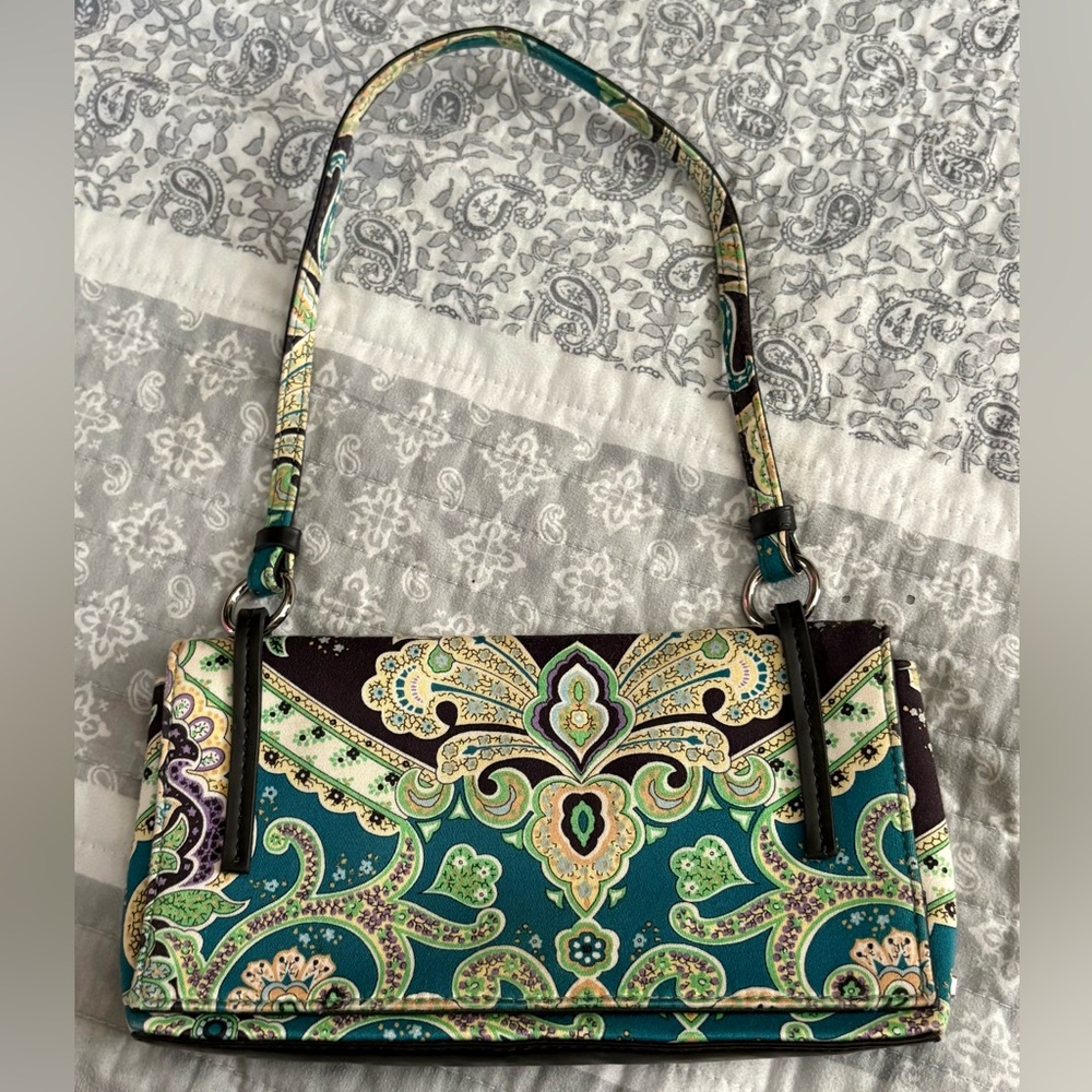 Nine West Boho Paisley Envelope Clutch 100% Cotton
